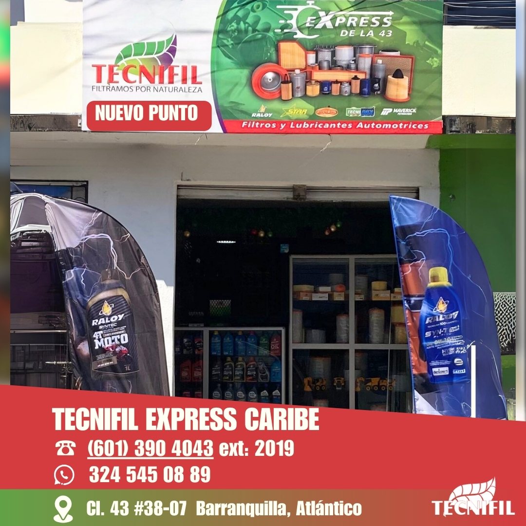 Tecnifil Barraquilla Express Puntos de Venta Servicio Horario continuo domingo a domingo región Caribe