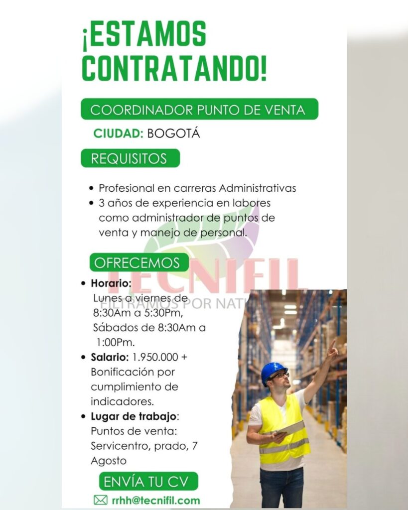 NV JULIO coordinador Punto de VENTA