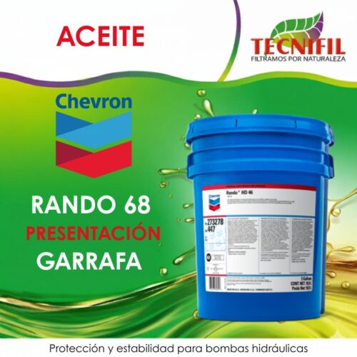 ACEITE CHEVRON RANDO HD ISO 68 TECNIFIL COLOMBIA
