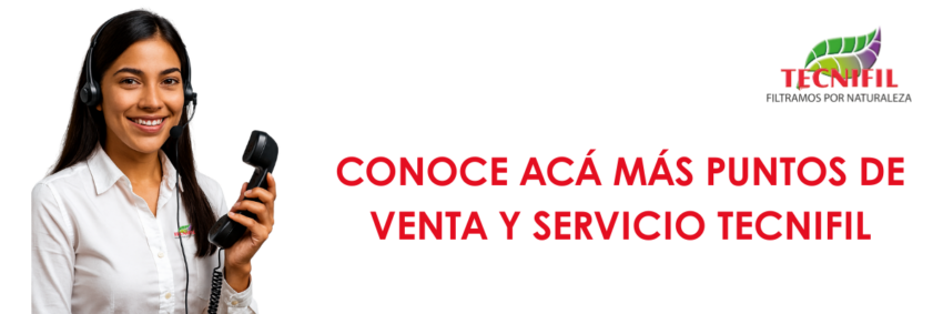 Contacto Tecnifil Puntos de Servicio y Venta Colombia