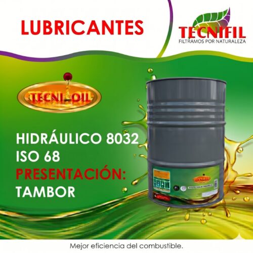 ACEITE TECNIOIL HIDRÁULICO 8032 ISO 68 TAMBOR TECNIFIL COLOMBIA