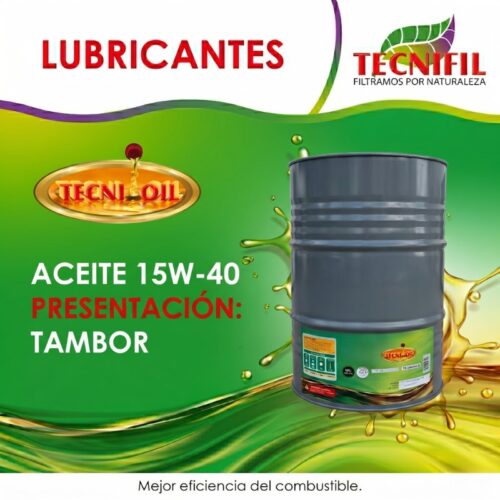 COMPRAR TECNIOIL ACEITE 15W 40 TAMBOR TECNIFIL COLOMBIA