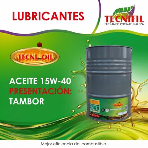 COMPRAR TECNIOIL ACEITE 15W40 presentación TAMBOR TECNIFIL COLOMBIA