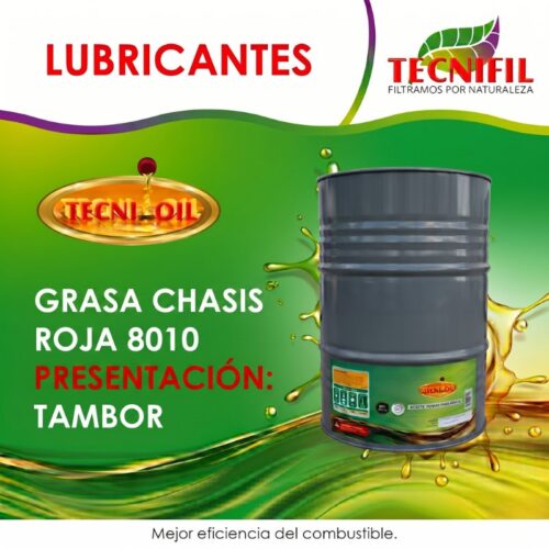 Comprar TECNIOIL GRASA CHASIS ROJA 8010 TAMBOR TECNIFIL COLOMBIA
